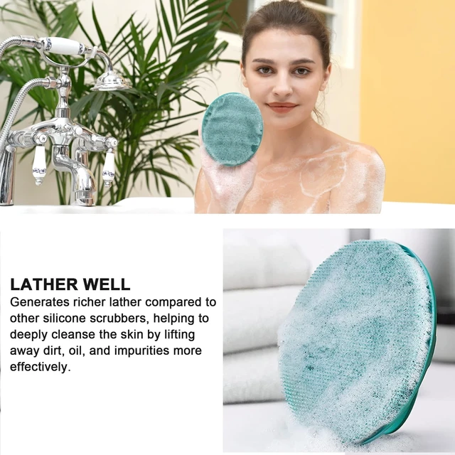 Alt view image 5 of 6 - INNERNEED Silicone Body Cleansing Brush Exfoliating Scrubber, Dark Green