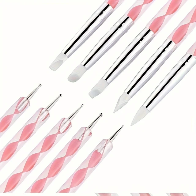 Alt view image 3 of 4 - 19 PCS Clay Sculpting Tools Set, Pink Air Dry Clay Tool, Polymer Clay Tool Kit, Dotting Tools, Dot Painting Tools, Clay Pottery Carving Tools for DIY Crafts Embossing Modeling