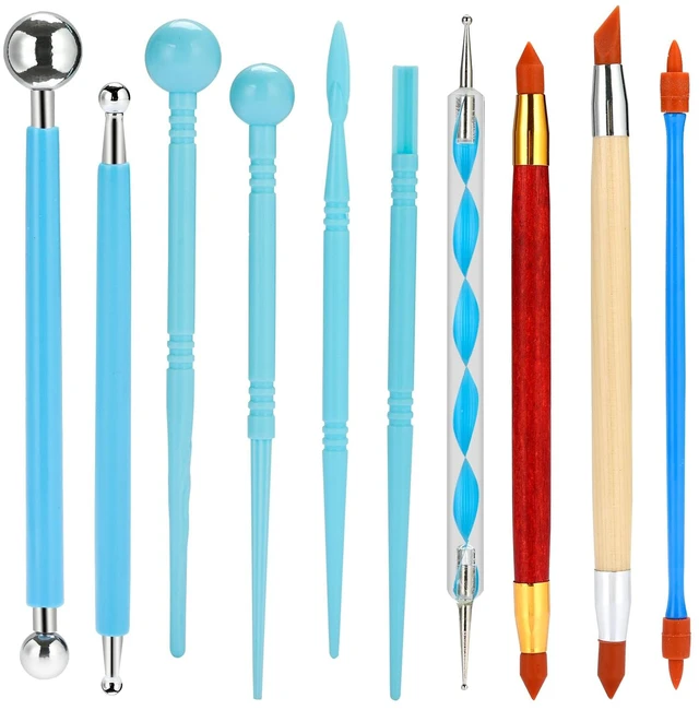 Main image of Polymer Clay Tools, Modeling Dotting Tools, Pottery Tools Kit