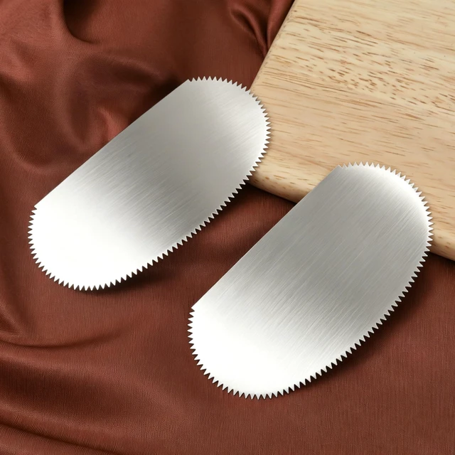 Alt view image 4 of 7 - Eiodoni 10 Pcs Ribs Pottery Tool, Serrated Clay Scraper, Stainless Steel