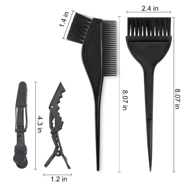 Alt view image 2 of 7 - Yexixsr 5Pcs Hair Bleach Kit, Hair Dye Brush, Hair Color Bowl, Clip