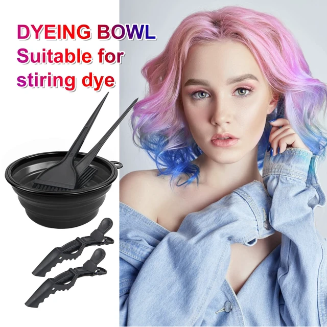 Alt view image 3 of 7 - Yexixsr 5Pcs Hair Bleach Kit, Hair Dye Brush, Hair Color Bowl, Clip