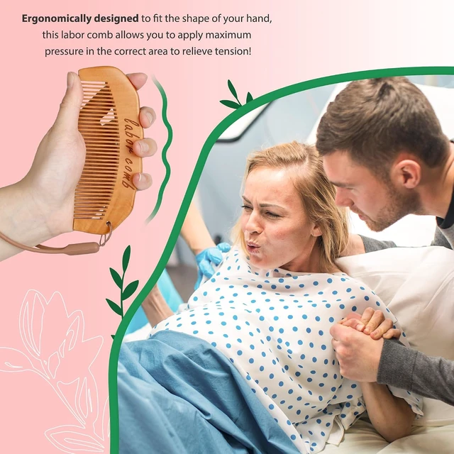 Alt view image 6 of 6 - Arrozon Birth Comb for Women Labor, Pregnant Mom Hospital Bag Must Haves