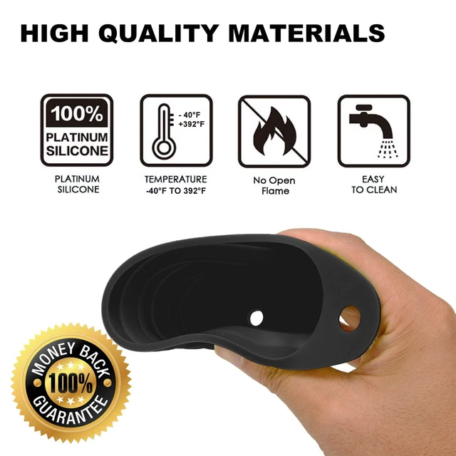 Alt view image 3 of 7 - Funnels for Kitchen Use, Food Grade Silicone Collapsible Kitchen Funnel (Black)