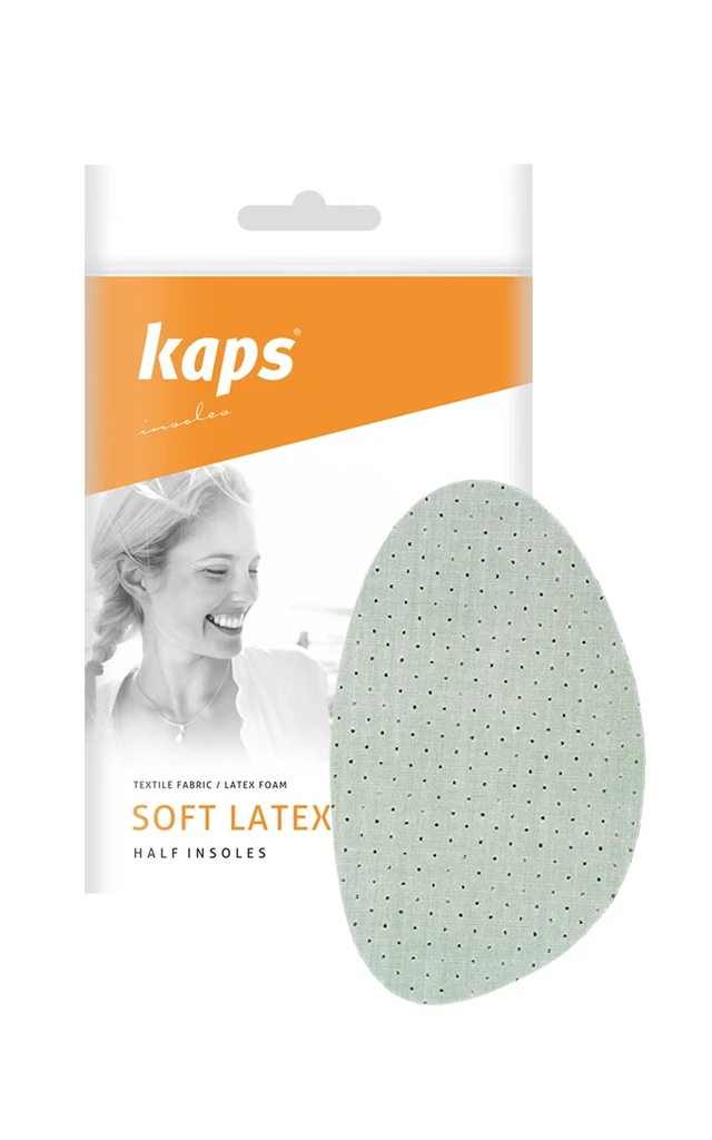 Alt view image 6 of 6 - Kaps Soft Latex Half Shoe Insoles Inserts Comfortable Cotton & Latex