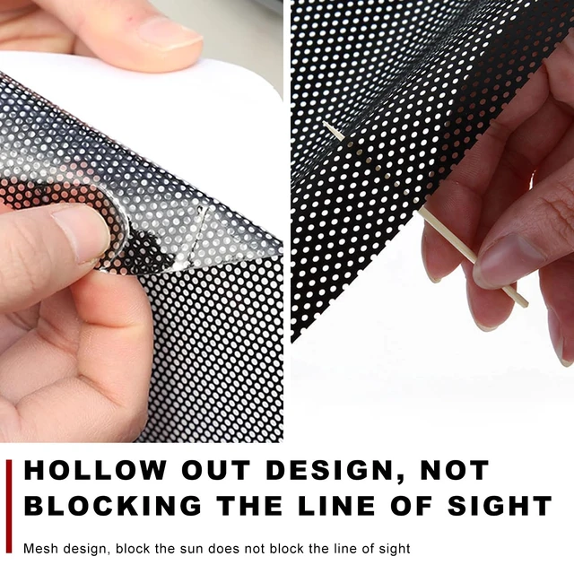 Alt view image 3 of 6 - 4 PCS Car Side Window Sunshade, Static Cling Auto Sun Shades UV Rays Protective Cover, Washable Reusable Window Sun Glare Shield Privacy Protector for Cars Trucks SUVs