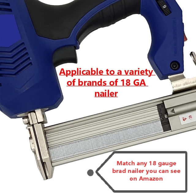 Alt view image 5 of 5 - 18 Gauge Brad Nails 4 Sizes (2",1-1/2",1-1/4",3/4"),1000-Pack