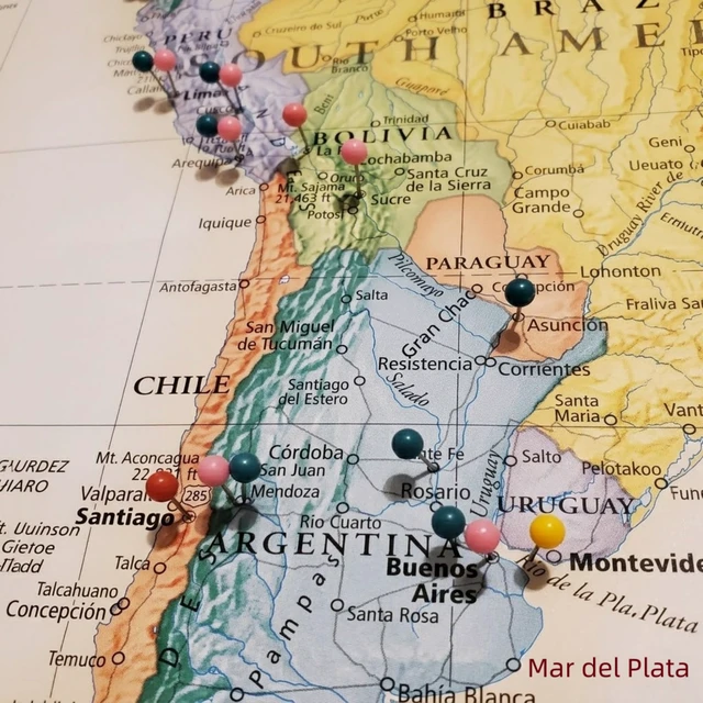 Alt view image 7 of 7 - 600 Pcs Colorful Push Pins for Travel Map & Cork Board, 1/8" Small Round Map Tacks with Clear Box, Stainless Steel Thumb Tacks for Wall Decor and Office Bulletin Board, 10 Assorted Colors