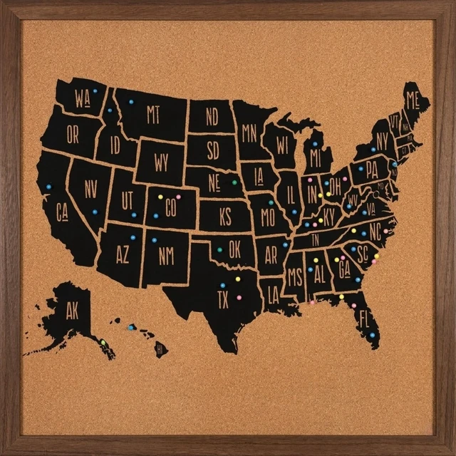 Alt view image 2 of 7 - 600 Pcs Colorful Push Pins for Travel Map & Cork Board, 1/8" Small Round Map Tacks with Clear Box, Stainless Steel Thumb Tacks for Wall Decor and Office Bulletin Board, 10 Assorted Colors