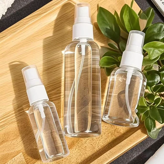 Alt view image 3 of 7 - 4Pk Clear Empty Travel Spray Bottles, Leakproof for Toner Face Hair