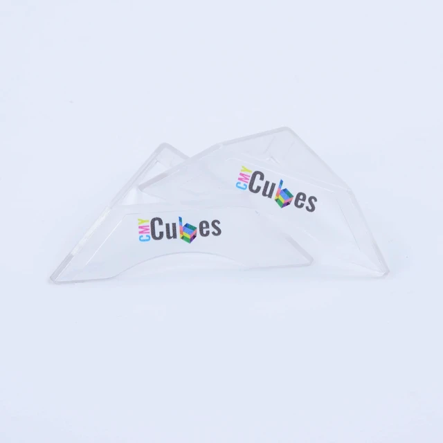 Alt view image 2 of 3 - CMY Cubes Crystal Clear Display Stand - Cube Stand Pedestal for Displaying, Exploring & Showcasing Your Prism Cube Holder & Storage Stand