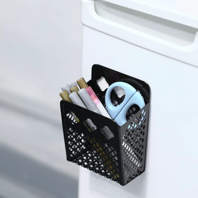 Alt view image 4 of 6 - Magnetic Pen Holder, Mesh Metal Strong Magnet Dry Erase Marker Holder