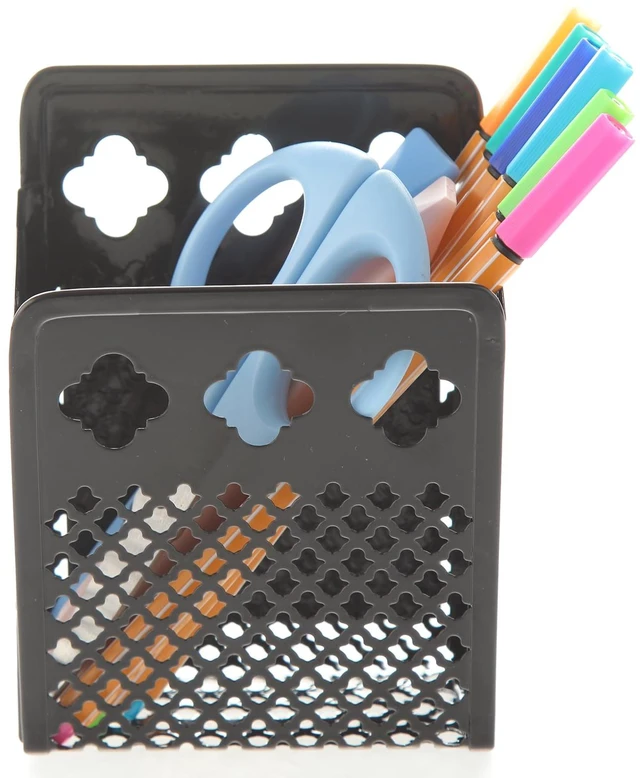 Alt view image 2 of 6 - Magnetic Pen Holder, Mesh Metal Strong Magnet Dry Erase Marker Holder