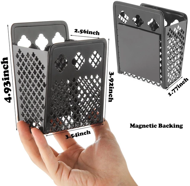 Alt view image 6 of 6 - Magnetic Pen Holder, Mesh Metal Strong Magnet Dry Erase Marker Holder