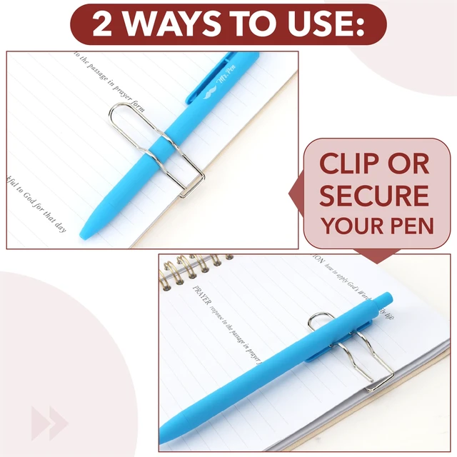 Alt view image 2 of 6 - Mr. Pen- Metal Cross Pen Clips, 10 pcs, Silver Cross Pen Holder