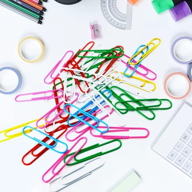 Alt view image 4 of 6 - Paper Clips, 100Pcs 2 Inch Large Paperclips Assorted Color