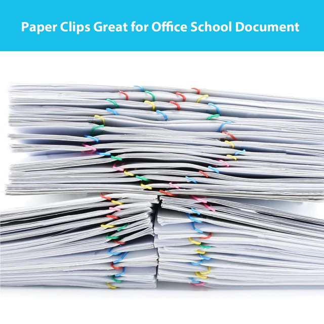 Alt view image 3 of 6 - Paper Clips, 100Pcs 2 Inch Large Paperclips Assorted Color