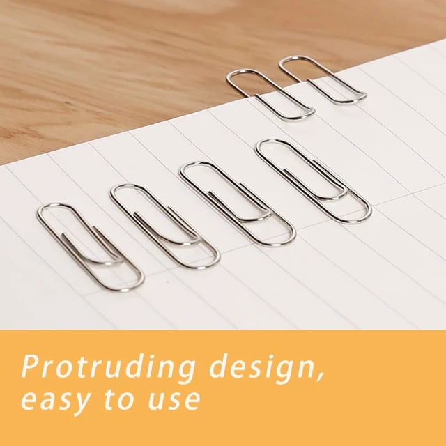 Alt view image 4 of 6 - 220pcs Silver Paper Clips, Medium and Jumbo Size (1.3 inch & 2 inch) Office Paperclips - with Storage Box in Each Size for Easy Storage