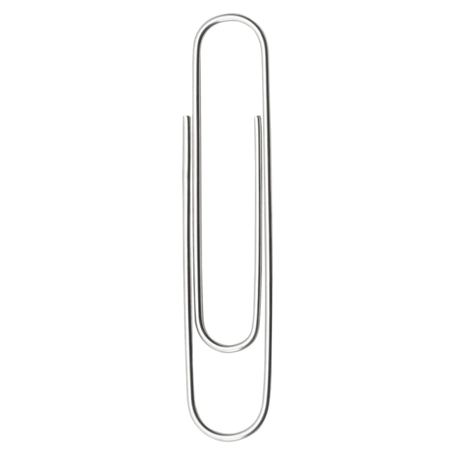 Alt view image 5 of 5 - ACCO Paper Clips, Jumbo, Smooth, 100 Clips/Box, 1 Box (72580)