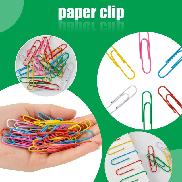 Alt view image 2 of 5 - 110 Pcs 2 Inch Colorful Paper Clips, Assorted Colored Coated Jumbo Reusable Big Paperclips, Durable and Rustproof, Large Colored Paperclips for Office School Document Organizing
