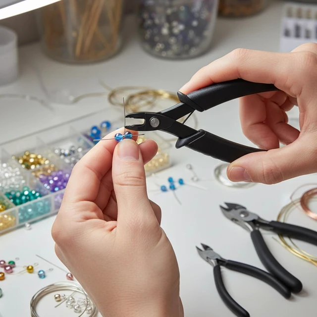 Alt view image 7 of 7 - 1 Pcs Crimping Tool, Crimp Pliers, 5 Inch, for Jewelry Making