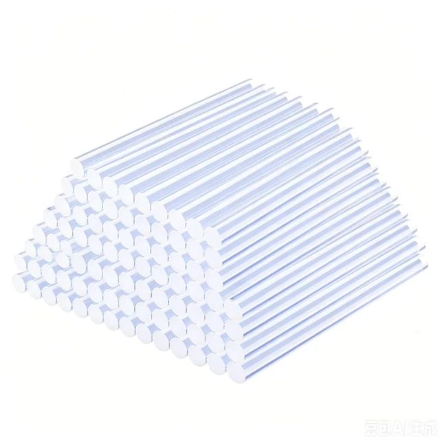 Main image of 50 Pcs Hot Glue Sticks, 4" x 0.27" Mini Size Clear High Temp Glue Sticks for Crafting, DIY and Home Repair Needs