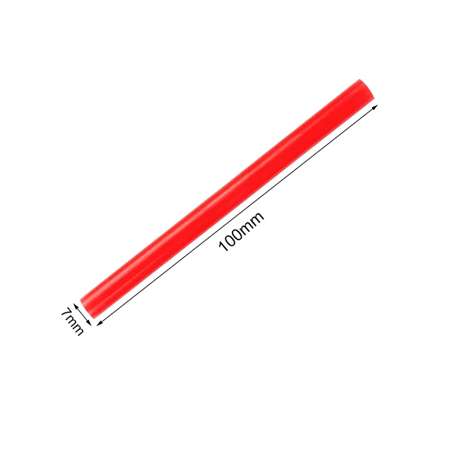 Alt view image 2 of 2 - HUIHUIBAO 12 PCS Colored Hot Glue Sticks, Mini Hot Melt Adhesive Glue Stick for DIY Art Craft, 7 x 100mm, Red