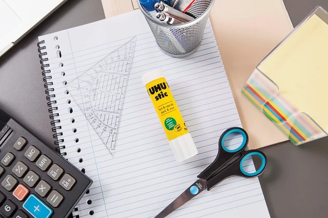 Alt view image 5 of 6 - UHU stic, Glue Stick Solvent Free, Washable, Screw on Cap, for School, Crafts, Scrapbooking 1 x 21g Blister, White