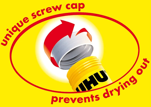 Alt view image 3 of 6 - UHU stic, Glue Stick Solvent Free, Washable, Screw on Cap, for School, Crafts, Scrapbooking 1 x 21g Blister, White