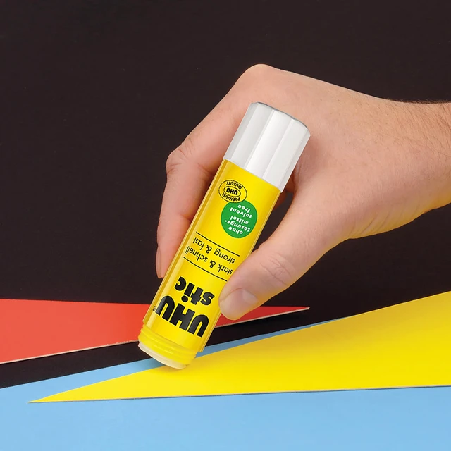 Alt view image 6 of 6 - UHU stic, Glue Stick Solvent Free, Washable, Screw on Cap, for School, Crafts, Scrapbooking 1 x 21g Blister, White