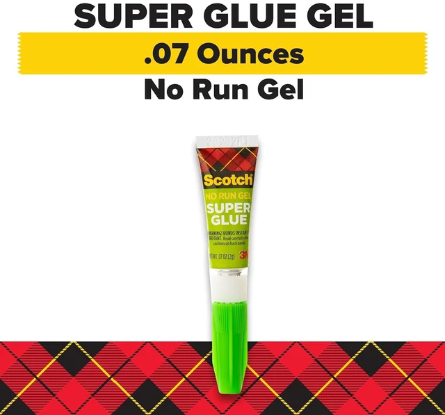 Alt view image 5 of 6 - Scotch Super Glue Gel, .07 oz, 2-Pack, Dries Quickly with a Permanent Hold (AD112)