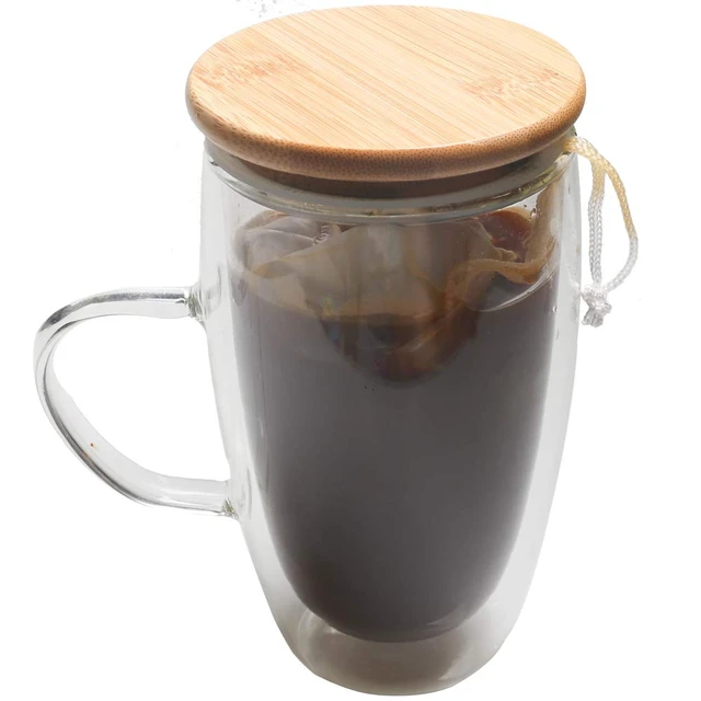 Alt view image 6 of 6 - 1 Pack Cold Brew Coffee Bag,120 Micro Food Grade Nylon Ultra Fine Mesh, 8.6x5 inch Reusable Cold Brew Coffee Filter with Seamless Bottom, Coffee Maker