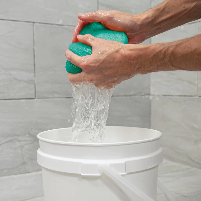 Alt view image 2 of 6 - QEP 70020-18 Epoxy Grout Sponge 7" x 5" x 2-1/2" Teal Color - Individually Bagged