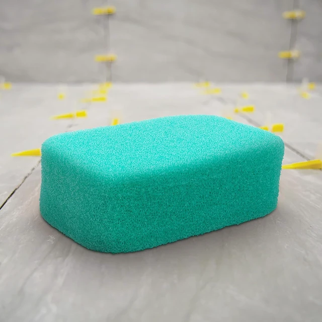 Alt view image 6 of 6 - QEP 70020-18 Epoxy Grout Sponge 7" x 5" x 2-1/2" Teal Color - Individually Bagged