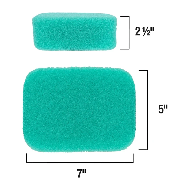 Alt view image 5 of 6 - QEP 70020-18 Epoxy Grout Sponge 7" x 5" x 2-1/2" Teal Color - Individually Bagged