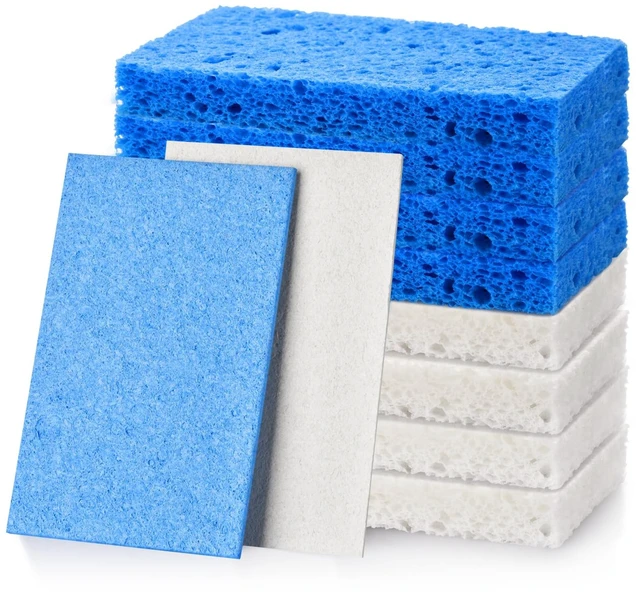 Main image of 8PCS Compressed Kitchen Sponges for Household Use, Zero Scratch Scrub