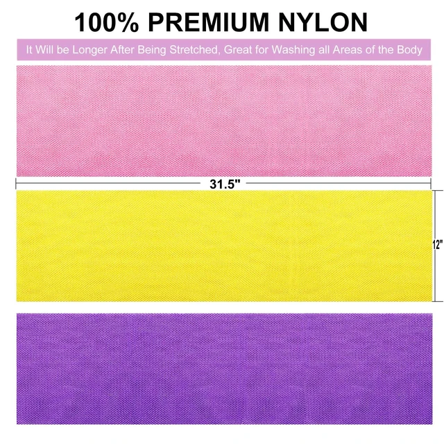 Alt view image 4 of 6 - African Net Sponge African Exfoliating Net African Bath Sponge African Scrubbing Long Net Rag African Wash Net Shower Body Scrubber
