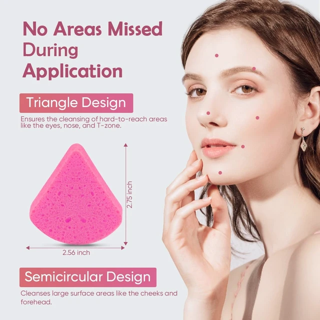 Alt view image 4 of 7 - AIDEA Compressed Facial Sponges-48Count, Disposable Face Sponges, Pink