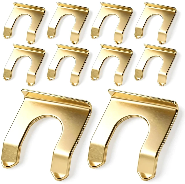 Main image of 10PCS Brake Line Clips, U Shape Metal Brake Line Clips Brake Line Retainer Brake Hose Bracket Replacement Hose Retaining Clip Brake Hose Lock for Cars Trucks Motorcycles