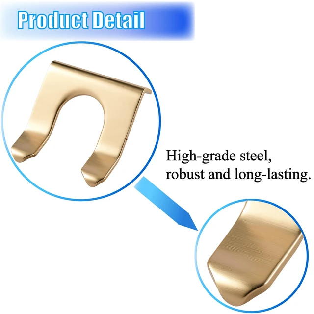 Alt view image 4 of 7 - 10PCS Brake Line Clips, U Shape Metal Brake Line Clips Brake Line Retainer Brake Hose Bracket Replacement Hose Retaining Clip Brake Hose Lock for Cars Trucks Motorcycles