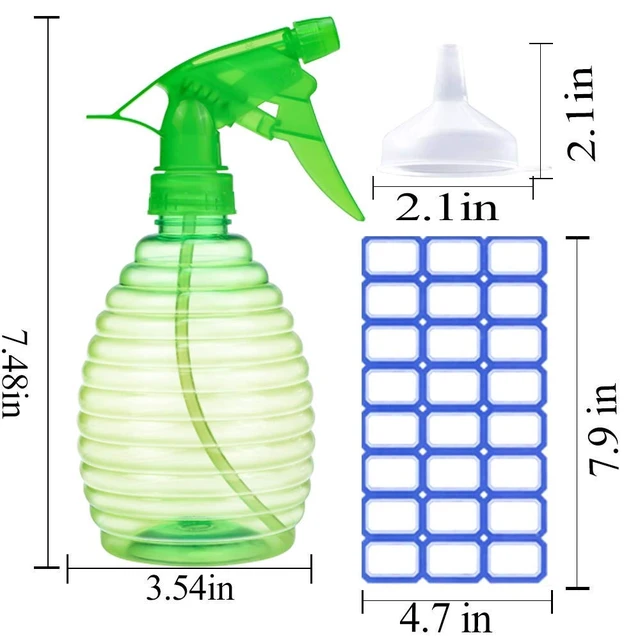 Alt view image 3 of 5 - Spray Bottles - 3 Pack, 16 oz - Mist/Stream Bright Colors for Cleaning