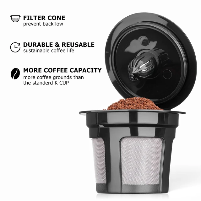 Alt view image 4 of 7 - Fanativita Reusable K Cup Coffee Filters for Keurig, 2 Pack