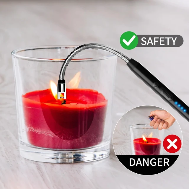 Alt view image 5 of 6 - Rechargeable Electric Candle Lighters, 2-Pack, Black