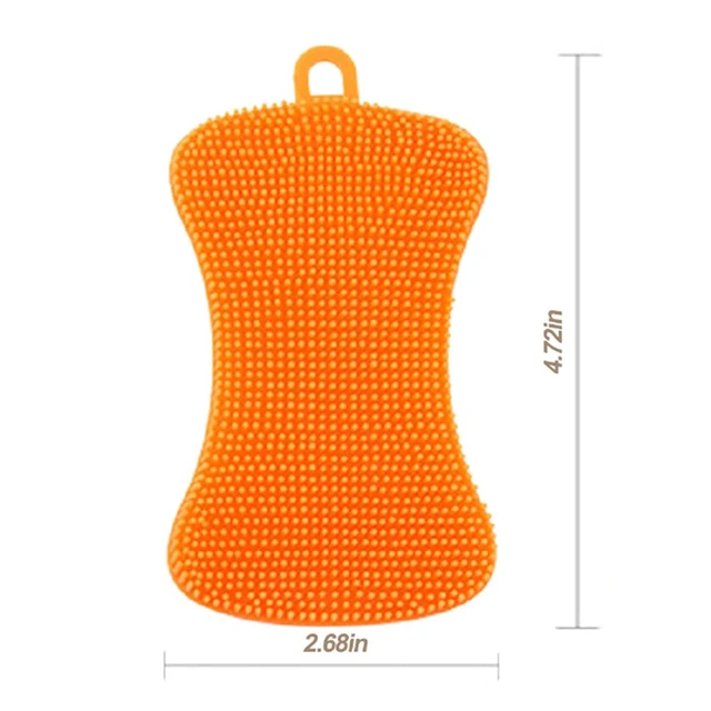 Alt view image 2 of 7 - 3PCS Silicone Dish Sponges, Multi-Purpose Kitchen Gadget Brush