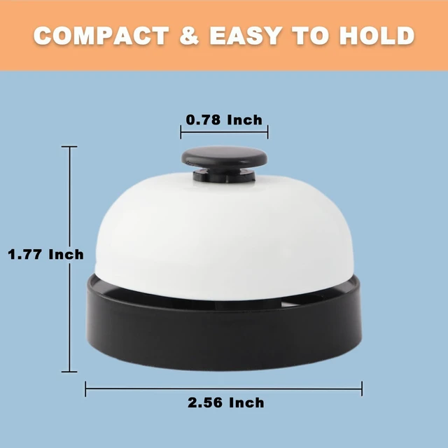 Alt view image 5 of 5 - 2 PCS Small Call Bell, 2.56 Inch Service Bell