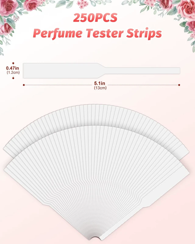 Alt view image 4 of 7 - 250 Pack Perfume Tester Strips, White Fragrance Blotters for Scent Testing