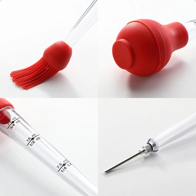 Alt view image 3 of 6 - Mikim Turkey Baster Syringe Large, Long Meat Basters, 3/4 oz, Gift Package