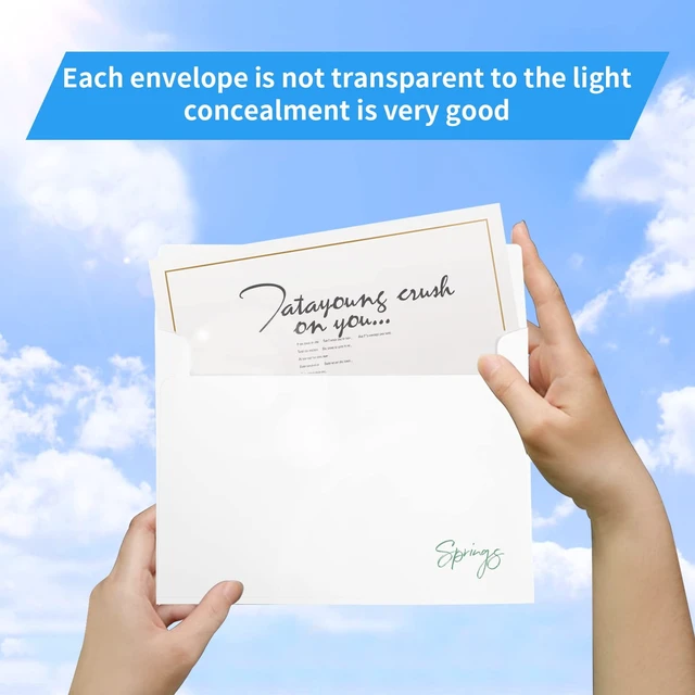Alt view image 4 of 5 - 50 Pack 4x6 White A4 Envelopes - Self Seal for Weddings, Invitations, Greeting Cards, Mailing, Photos