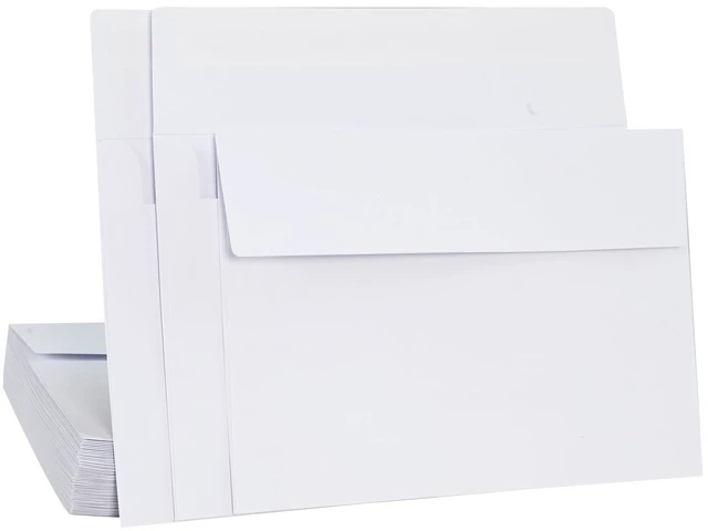 Main image of 50 Packs 4x6 Envelopes, Self Seal Envelopes for Weddings, Invitations, Greeting Cards - Ideal for Event Planners, DIY Crafters & Party Hosts