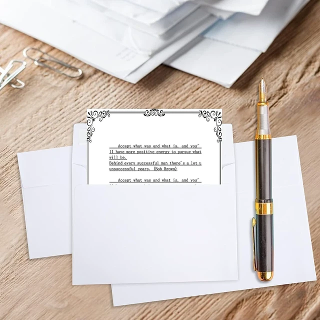 Alt view image 6 of 6 - 50 Packs 4x6 Envelopes, Self Seal Envelopes for Weddings, Invitations, Greeting Cards - Ideal for Event Planners, DIY Crafters & Party Hosts